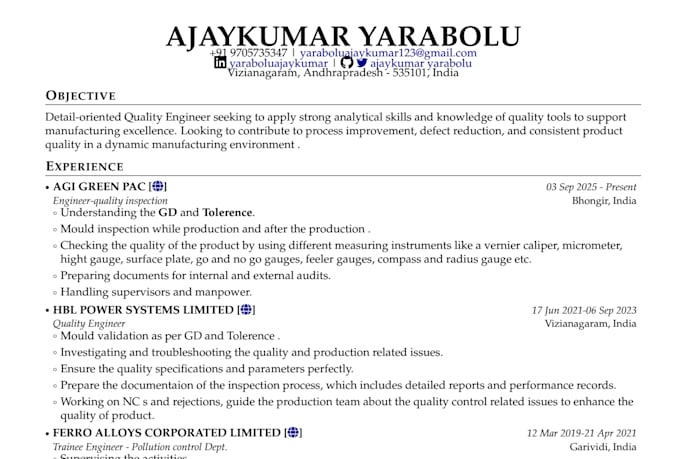 do really good at quality related documentation